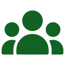Community awareness icon representing outreach to more than 1000 communities for water conservation